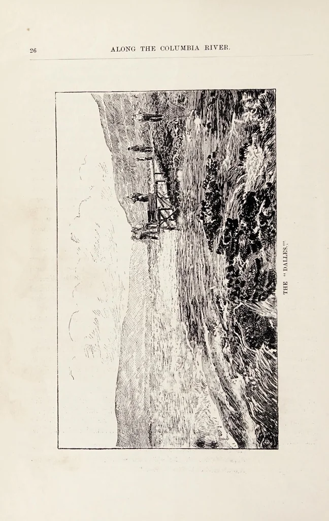 An illustration from Along the Columbia River, 1890, leaf 26