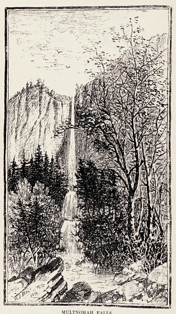 An illustration from Along the Columbia River, 1890, leaf 38