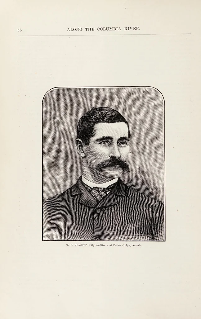 An illustration from Along the Columbia River, 1890, leaf 66