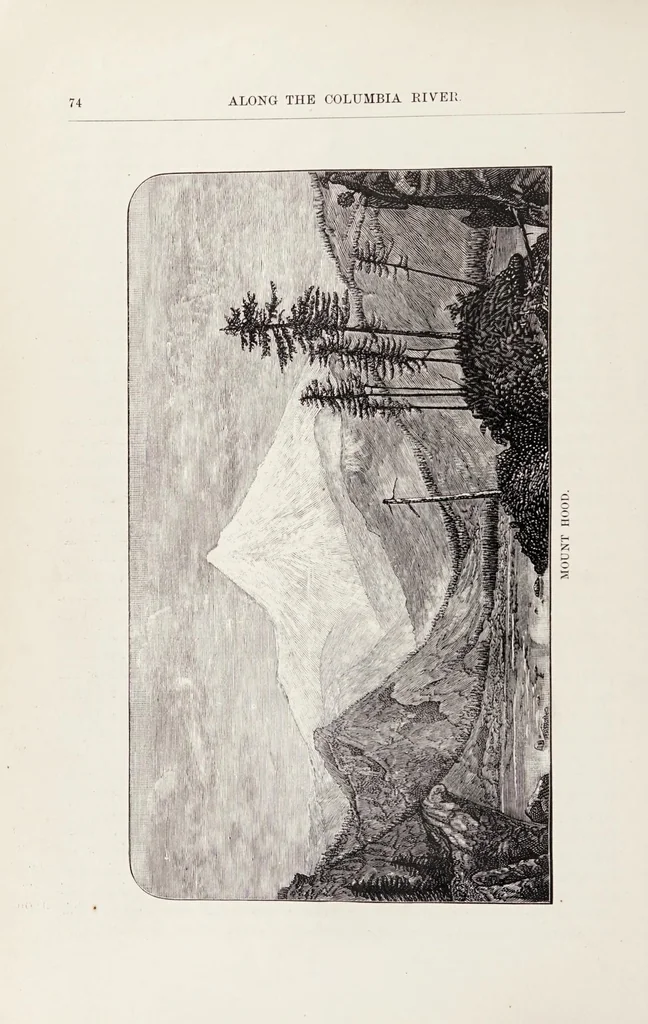 An illustration from Along the Columbia River, 1890, leaf 74