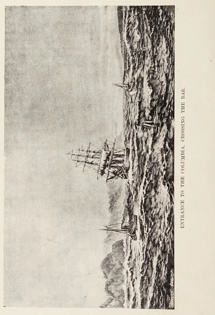 An illustration from Along the Columbia River, 1890, leaf 8