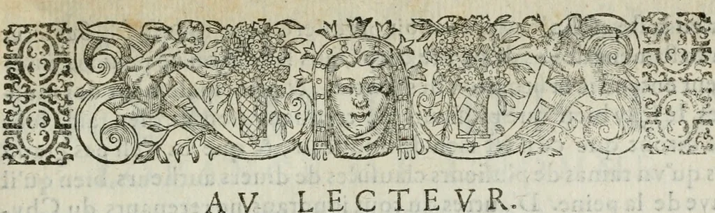 An illustration from Alphabet anatomic, avqvel est contenve l'explication exacte des parties dv corps hvmain, et reduites en tables selon l'ordre de dissection ordinaire. Auec l'osteologie, & plusieurs obseruations particulieres, 1594, leaf 8