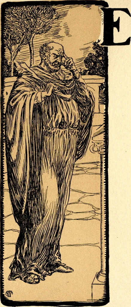 An illustration from An alphabet of history, 1905, leaf 12