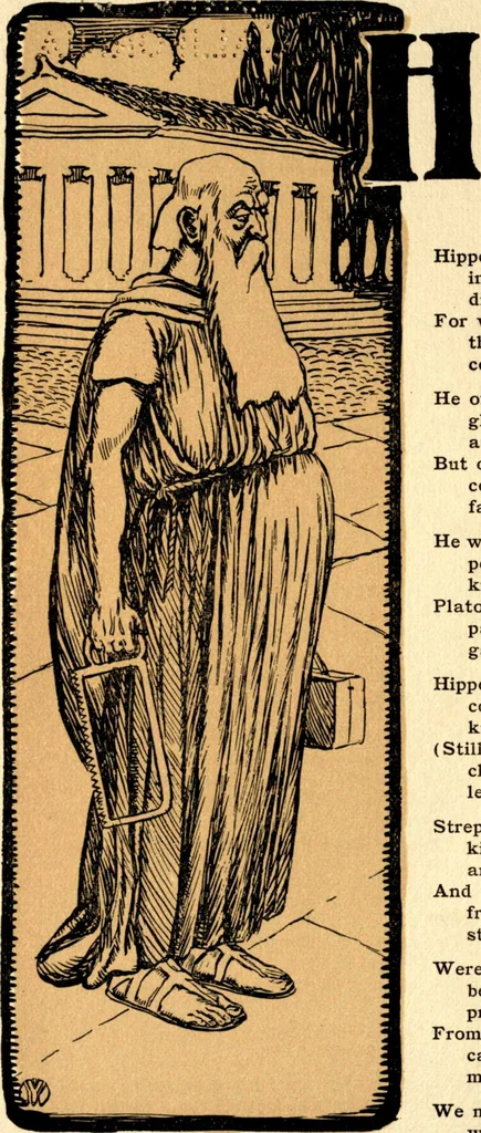 An illustration from An alphabet of history, 1905, leaf 15