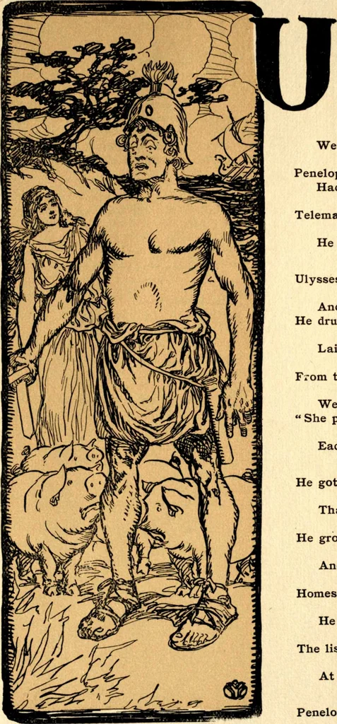 An illustration from An alphabet of history, 1905, leaf 28
