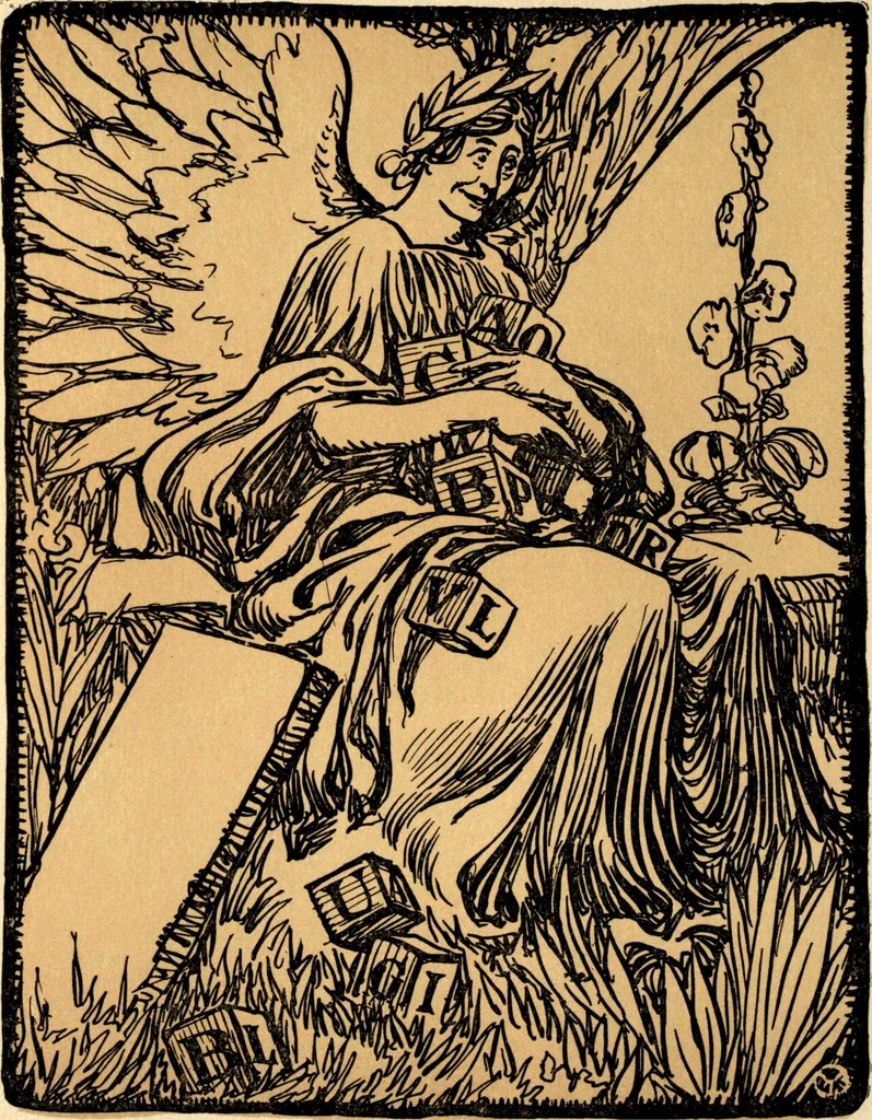 An illustration from An alphabet of history, 1905, leaf 5
