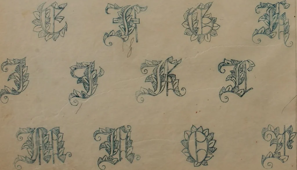 An illustration from Alphabets, 1860, leaf 101