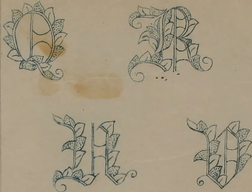 An illustration from Alphabets, 1860, leaf 102