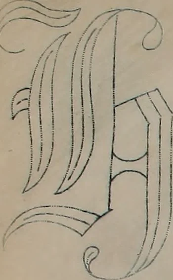 An illustration from Alphabets, 1860, leaf 117