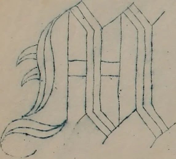 An illustration from Alphabets, 1860, leaf 117