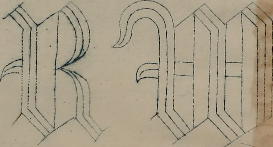 An illustration from Alphabets, 1860, leaf 117