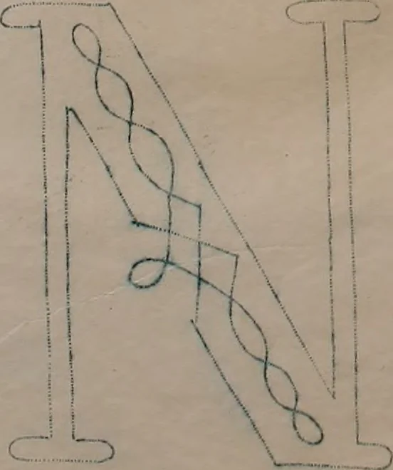 An illustration from Alphabets, 1860, leaf 130