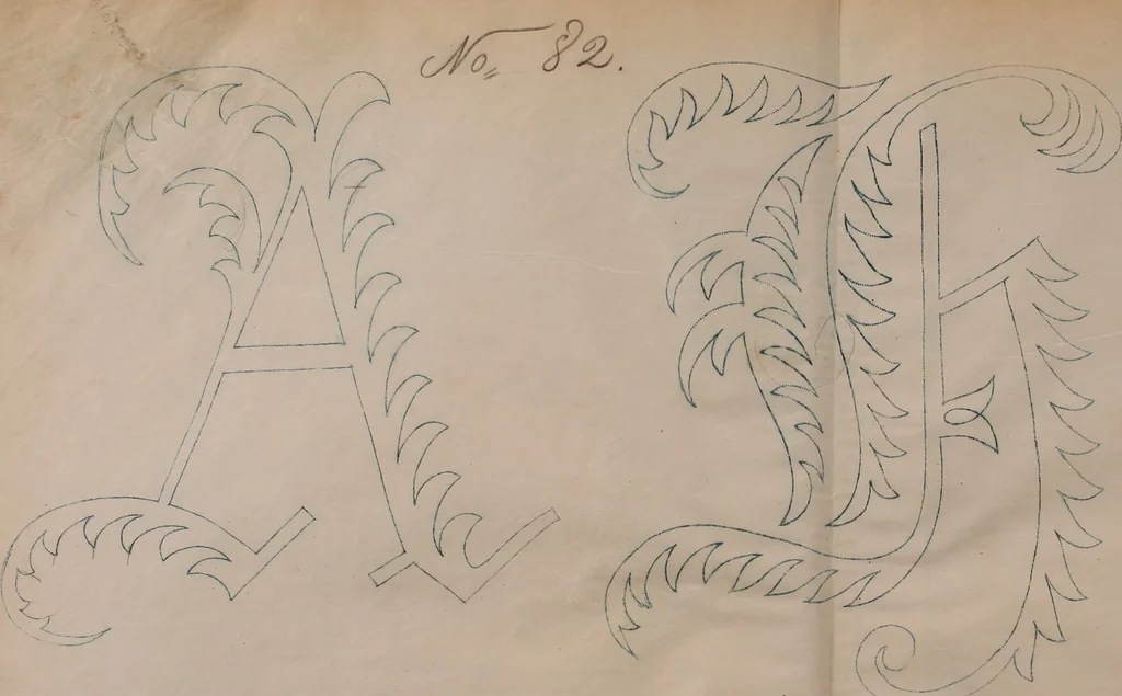 An illustration from Alphabets, 1860, leaf 134