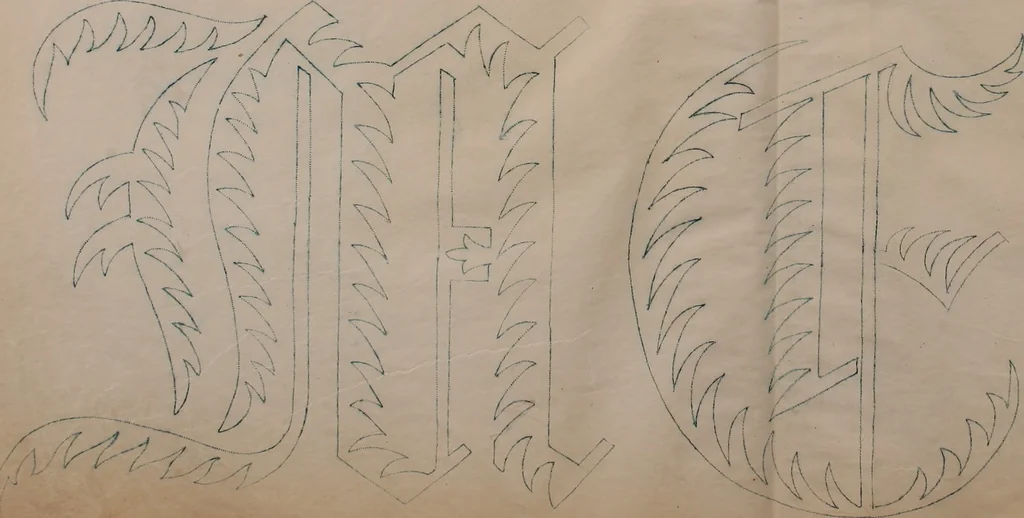 An illustration from Alphabets, 1860, leaf 134