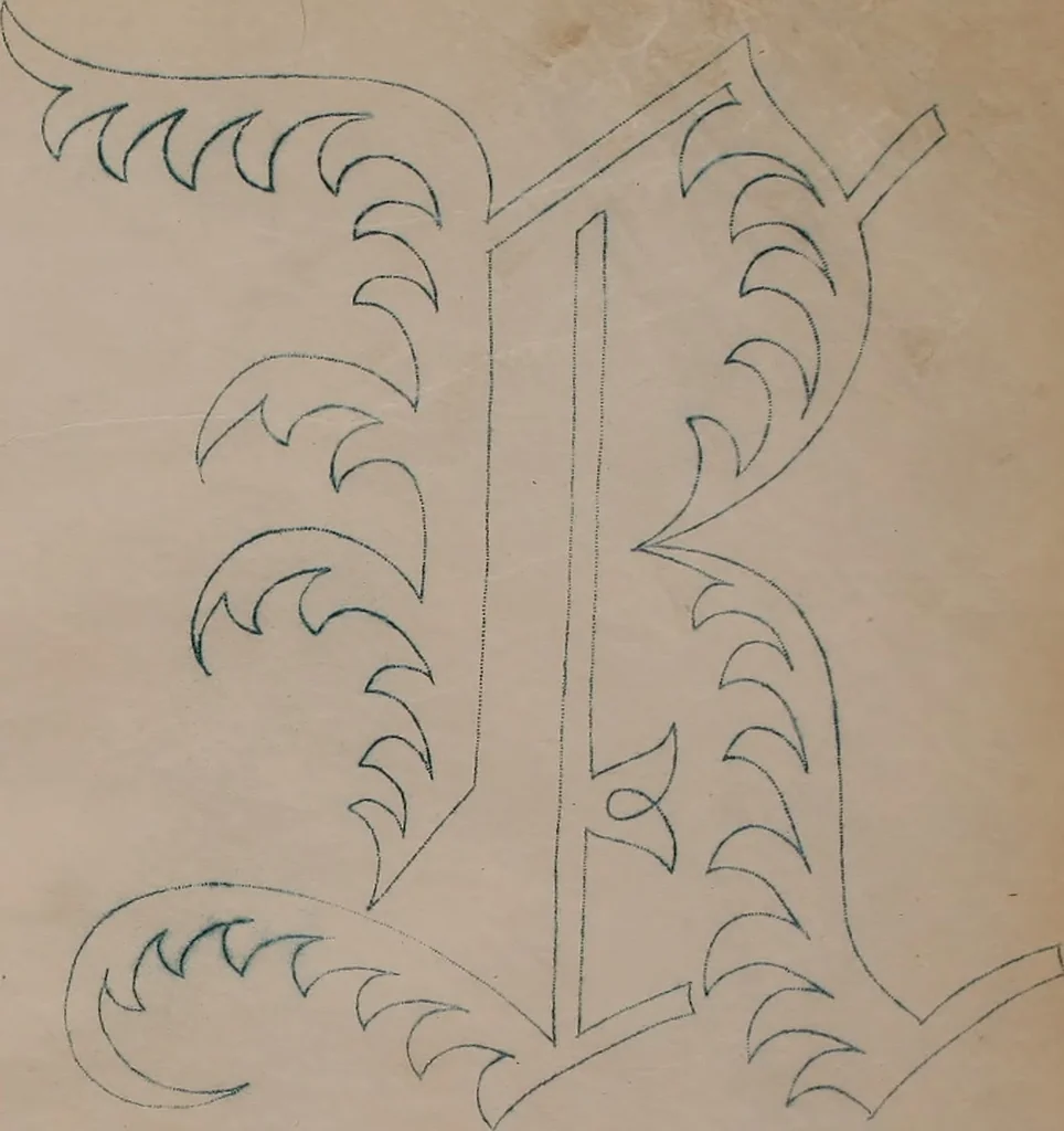 An illustration from Alphabets, 1860, leaf 134