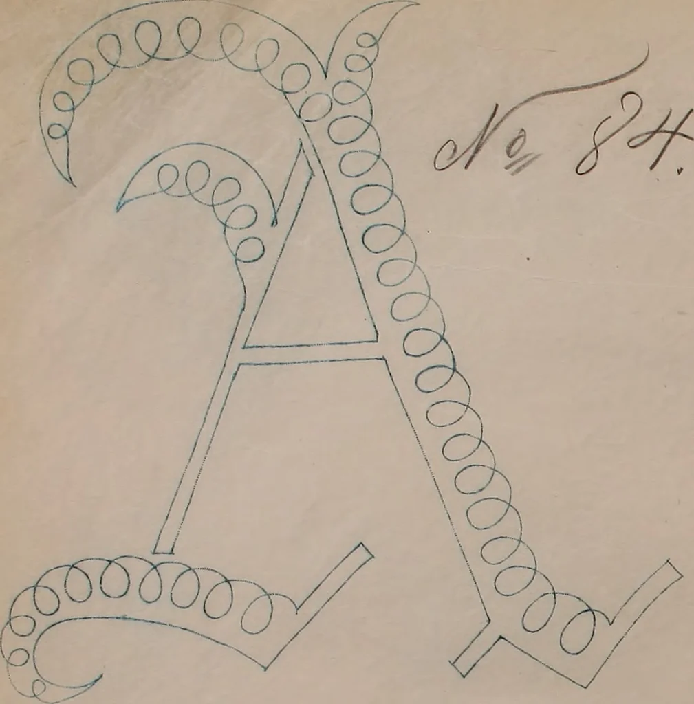 An illustration from Alphabets, 1860, leaf 142