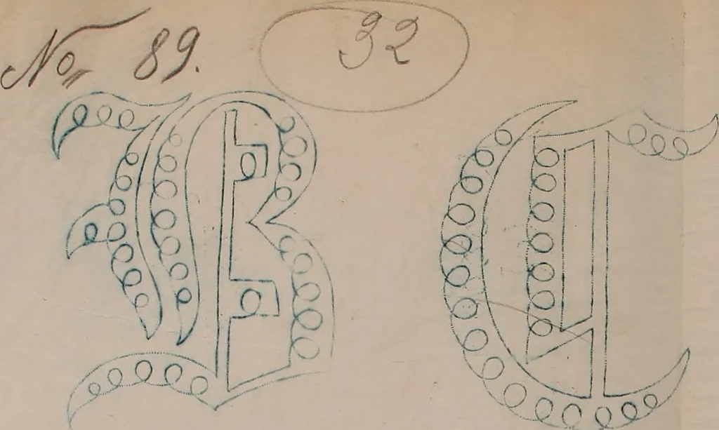 An illustration from Alphabets, 1860, leaf 162
