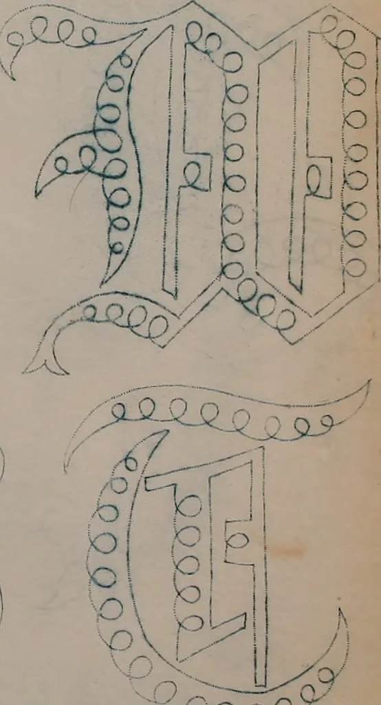 An illustration from Alphabets, 1860, leaf 162