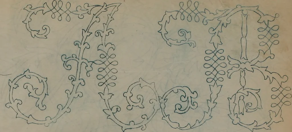 An illustration from Alphabets, 1860, leaf 164