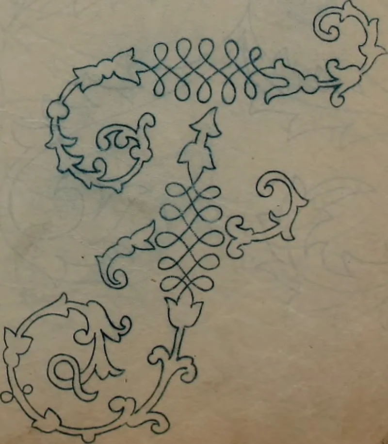 An illustration from Alphabets, 1860, leaf 164