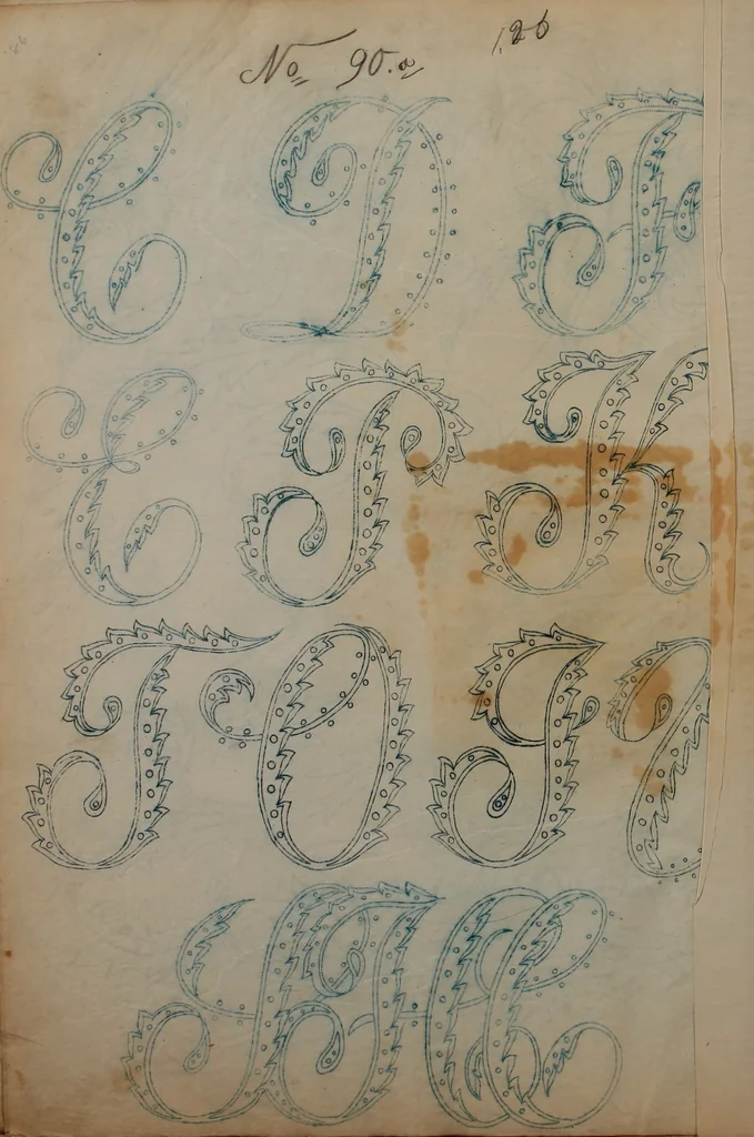 An illustration from Alphabets, 1860, leaf 167