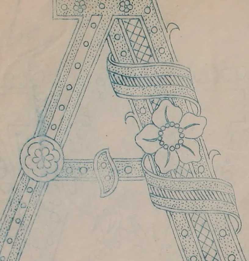 An illustration from Alphabets, 1860, leaf 182