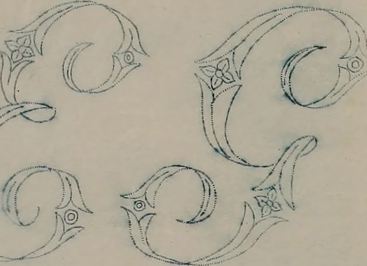 An illustration from Alphabets, 1860, leaf 185