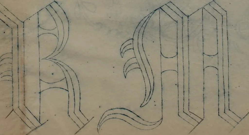 An illustration from Alphabets, 1860, leaf 186