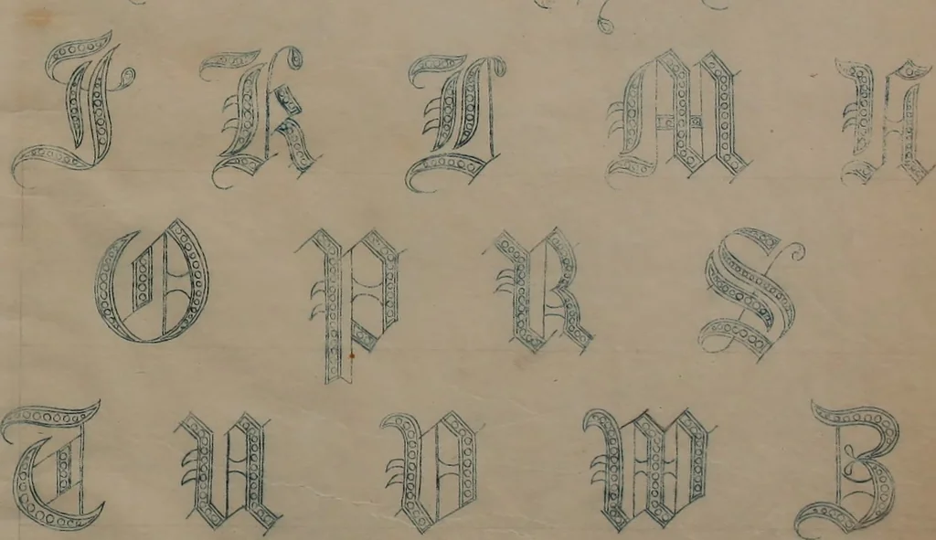 An illustration from Alphabets, 1860, leaf 22