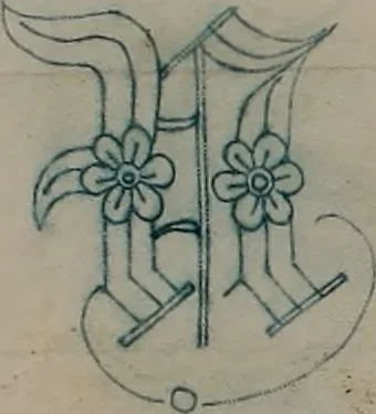 An illustration from Alphabets, 1860, leaf 33