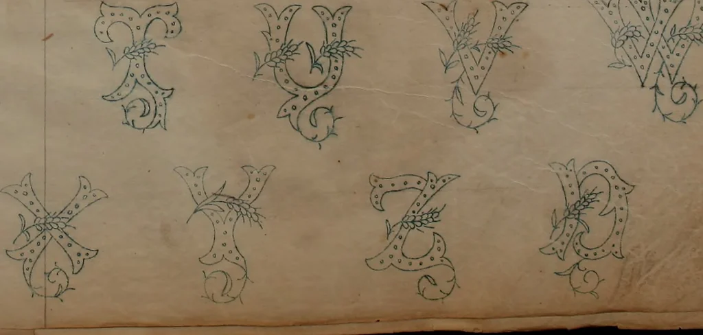 An illustration from Alphabets, 1860, leaf 38