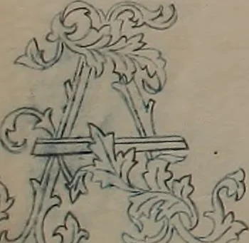 An illustration from Alphabets, 1860, leaf 45