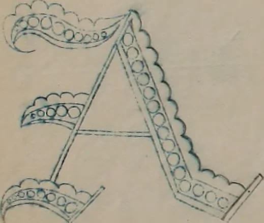 An illustration from Alphabets, 1860, leaf 77