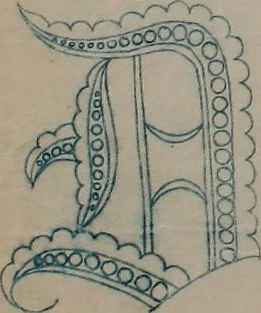 An illustration from Alphabets, 1860, leaf 77