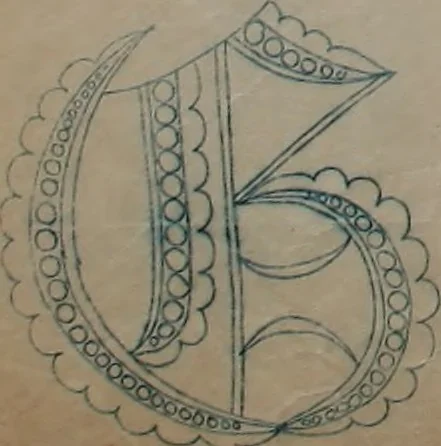 An illustration from Alphabets, 1860, leaf 77