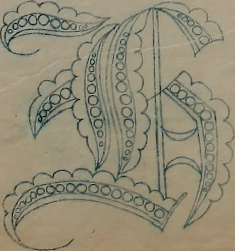 An illustration from Alphabets, 1860, leaf 77