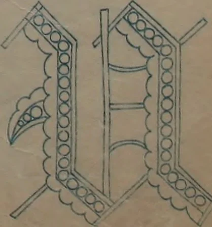 An illustration from Alphabets, 1860, leaf 78