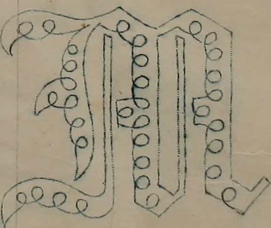 An illustration from Alphabets, 1860, leaf 98