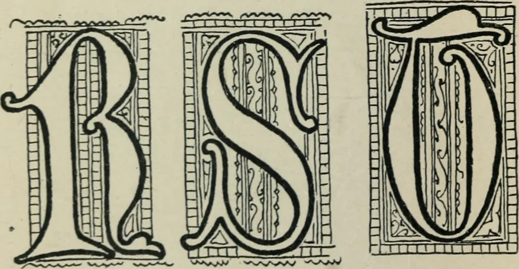 An illustration from Alphabets old and new, for the use of craftsmen : with an introductory essay on Art in the alphabet, 1898, leaf 111