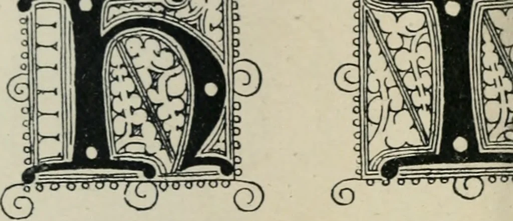An illustration from Alphabets old and new, for the use of craftsmen : with an introductory essay on Art in the alphabet, 1898, leaf 115
