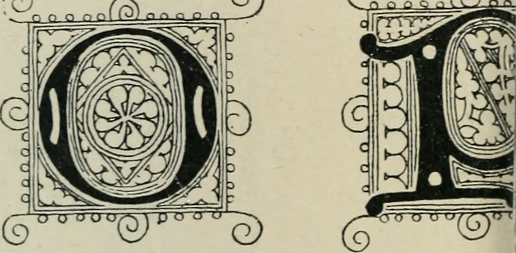 An illustration from Alphabets old and new, for the use of craftsmen : with an introductory essay on Art in the alphabet, 1898, leaf 115