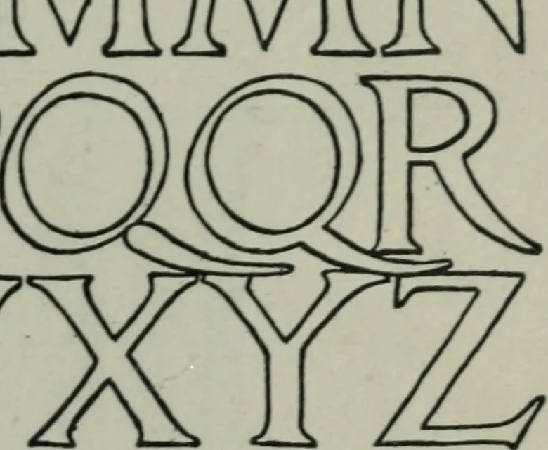 An illustration from Alphabets old and new, for the use of craftsmen : with an introductory essay on Art in the alphabet, 1898, leaf 136