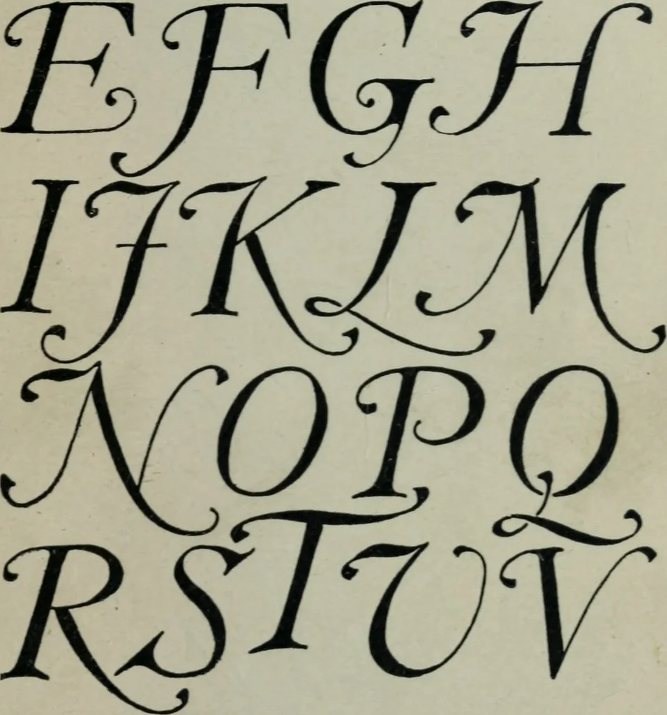 An illustration from Alphabets old and new, for the use of craftsmen : with an introductory essay on Art in the alphabet, 1898, leaf 142