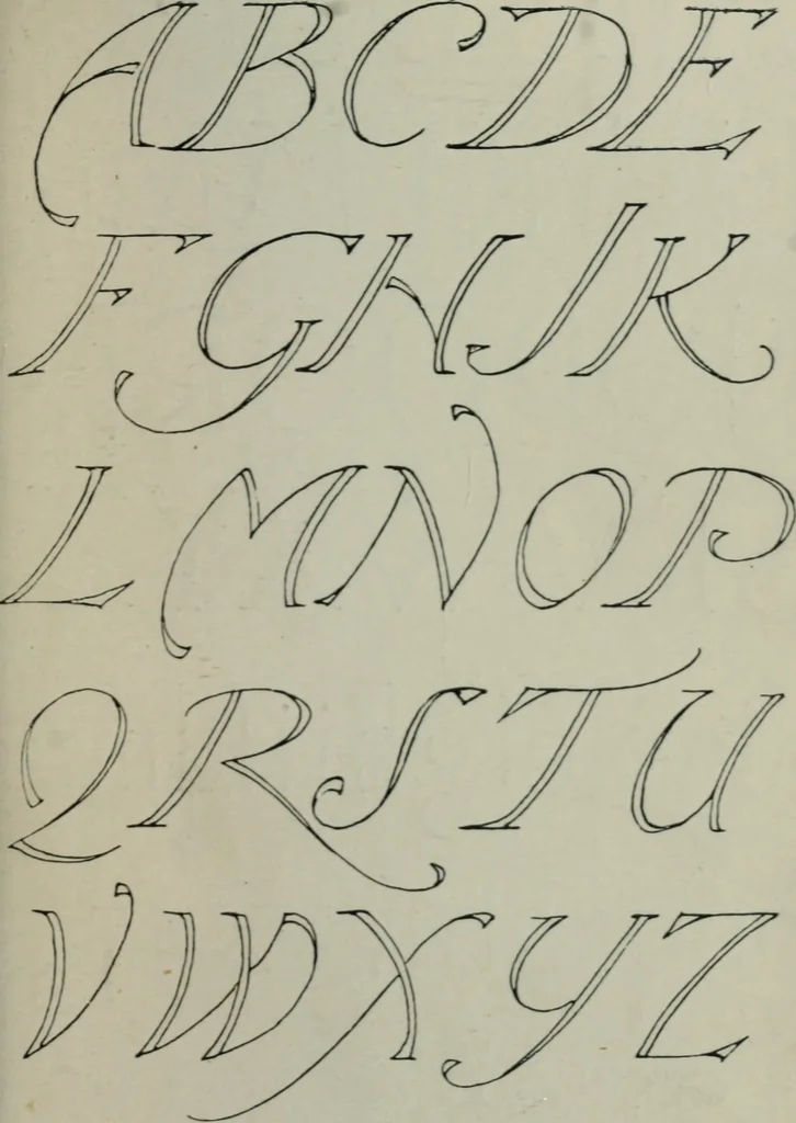 An illustration from Alphabets old and new, for the use of craftsmen : with an introductory essay on Art in the alphabet, 1898, leaf 172
