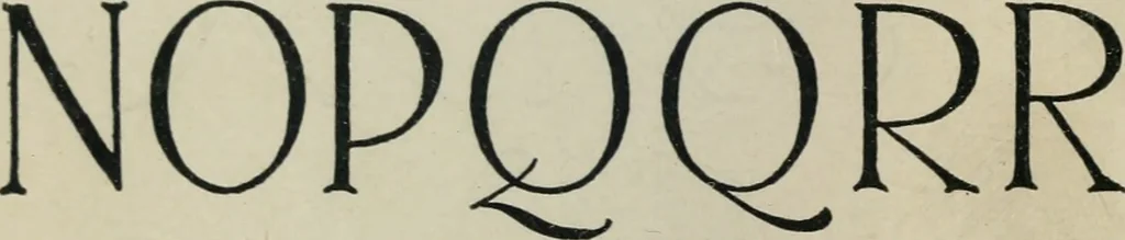 An illustration from Alphabets old and new, for the use of craftsmen : with an introductory essay on Art in the alphabet, 1898, leaf 173