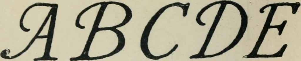 An illustration from Alphabets old and new, for the use of craftsmen : with an introductory essay on Art in the alphabet, 1898, leaf 179