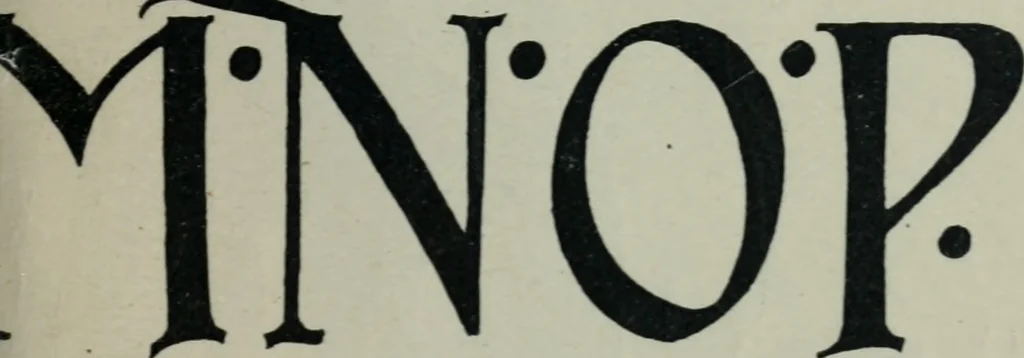 An illustration from Alphabets old and new, for the use of craftsmen : with an introductory essay on Art in the alphabet, 1898, leaf 190