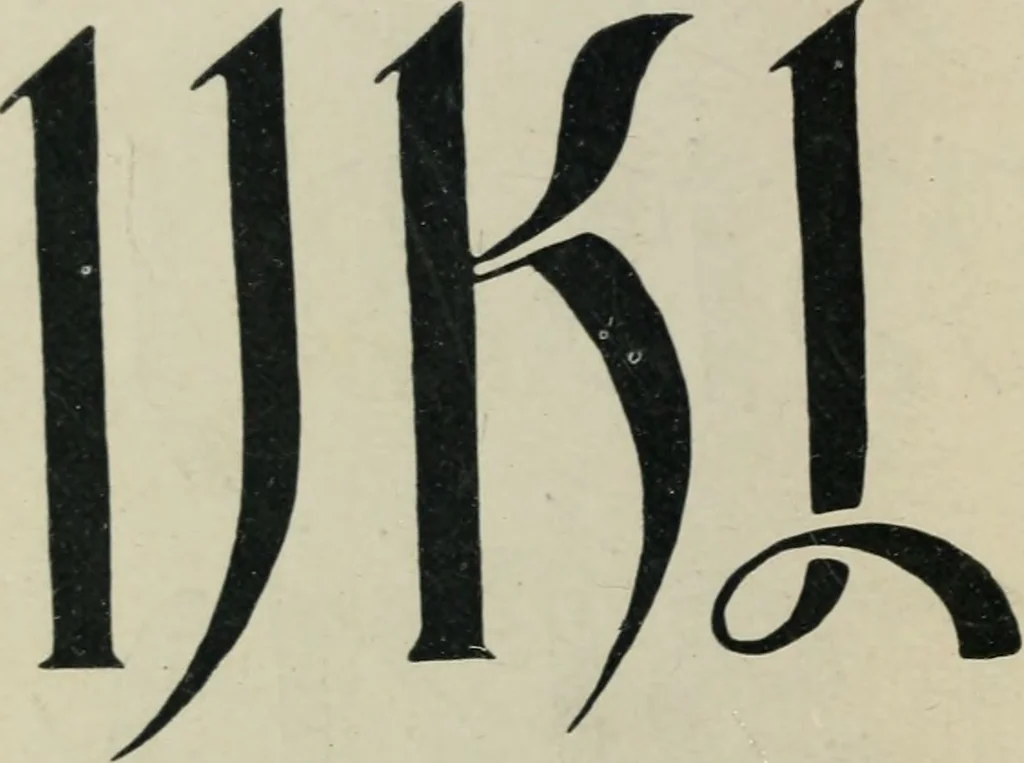 An illustration from Alphabets old and new, for the use of craftsmen : with an introductory essay on Art in the alphabet, 1898, leaf 195