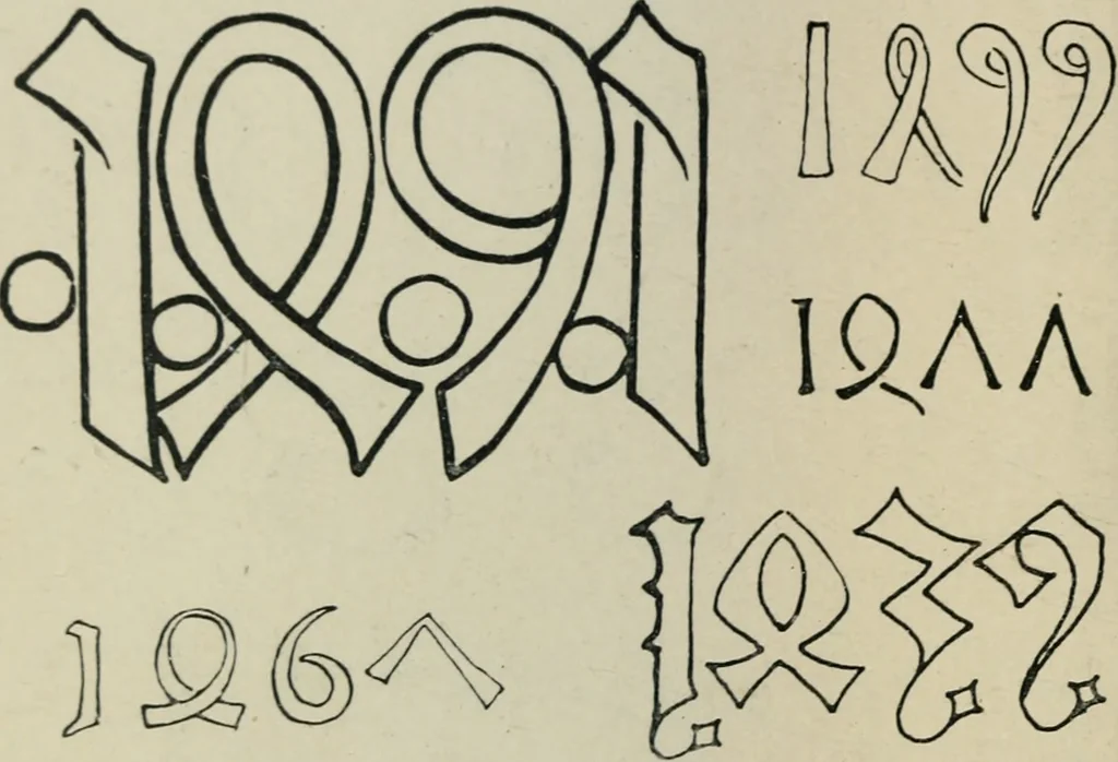 An illustration from Alphabets old and new, for the use of craftsmen : with an introductory essay on Art in the alphabet, 1898, leaf 233