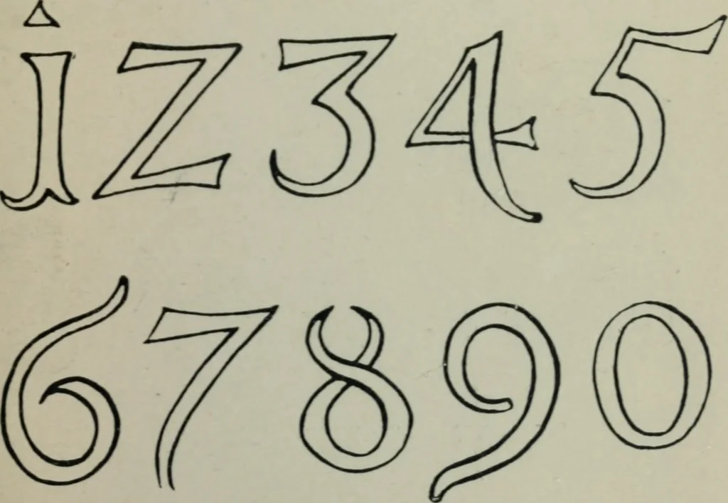 An illustration from Alphabets old and new, for the use of craftsmen : with an introductory essay on Art in the alphabet, 1898, leaf 242